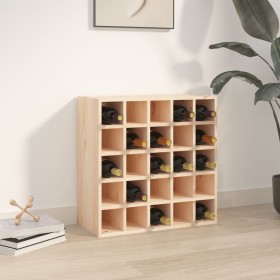 Solid pine wood wine rack 56x25x56 cm by vidaXL, Wine and liquor cabinets - Ref: Foro24-821537, Price: 64,99 €, Discount: %