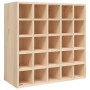 Solid pine wood wine rack 56x25x56 cm by vidaXL, Wine and liquor cabinets - Ref: Foro24-821537, Price: 64,54 €, Discount: %