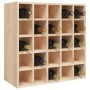 Botellero de madera maciza de pino 56x25x56 cm de vidaXL, Armarios para vino y licores - Ref: Foro24-821537, Precio: 64,54 €,...