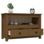 Solid pine wood TV stand in honey brown color, 79x35x52 cm by vidaXL, TV Furniture - Ref: Foro24-821500, Price: 93,09 €, Disc...