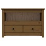 Mueble de TV madera maciza de pino marrón miel 79x35x52 cm de vidaXL, Muebles TV - Ref: Foro24-821500, Precio: 93,09 €, Descu...