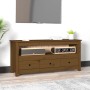 Honey brown solid pine wood TV cabinet 114x35x52 cm by vidaXL, TV Furniture - Ref: Foro24-821505, Price: 87,70 €, Discount: %