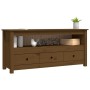 Honey brown solid pine wood TV cabinet 114x35x52 cm by vidaXL, TV Furniture - Ref: Foro24-821505, Price: 87,70 €, Discount: %