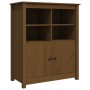 Aparador de madera maciza de pino marrón miel 83x41,5x100 cm de vidaXL, Aparadores - Ref: Foro24-821515, Precio: 110,03 €, De...