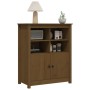 Honey brown solid pine wood sideboard 83x41.5x100 cm by vidaXL, Sideboards - Ref: Foro24-821515, Price: 110,03 €, Discount: %