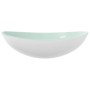 Lavabo de vidrio templado blanco 54,5x35x15,5 cm de vidaXL, Lavabos - Ref: Foro24-345256, Precio: 74,96 €, Descuento: %