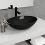 Lavabo de vidrio negro 50x37x14 cm de vidaXL, Lavabos - Ref: Foro24-345249, Precio: 62,23 €, Descuento: %