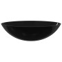 Lavabo de vidrio negro 50x37x14 cm de vidaXL, Lavabos - Ref: Foro24-345249, Precio: 62,23 €, Descuento: %