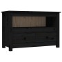 Mueble de TV de madera maciza de pino negro 79x35x52 cm de vidaXL, Muebles TV - Ref: Foro24-821501, Precio: 93,16 €, Descuent...