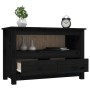 Mueble de TV de madera maciza de pino negro 79x35x52 cm de vidaXL, Muebles TV - Ref: Foro24-821501, Precio: 93,16 €, Descuent...