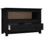 Mueble de TV de madera maciza de pino negro 79x35x52 cm de vidaXL, Muebles TV - Ref: Foro24-821501, Precio: 93,16 €, Descuent...