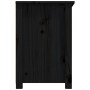 Mueble de TV de madera maciza de pino negro 79x35x52 cm de vidaXL, Muebles TV - Ref: Foro24-821501, Precio: 93,16 €, Descuent...