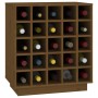 Botellero de madera maciza de pino marrón miel 55,5x34x61 cm de vidaXL, Armarios para vino y licores - Ref: Foro24-821530, Pr...