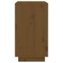 Botellero de madera maciza de pino marrón miel 55,5x34x61 cm de vidaXL, Armarios para vino y licores - Ref: Foro24-821530, Pr...