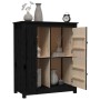 Aparador de madera maciza de pino negro 83x41,5x100 cm de vidaXL, Aparadores - Ref: Foro24-821511, Precio: 153,21 €, Descuent...