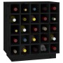 Solid black pine wood wine rack 55.5x34x61 cm by vidaXL, Wine and liquor cabinets - Ref: Foro24-821531, Price: 86,43 €, Disco...