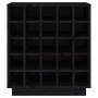 Solid black pine wood wine rack 55.5x34x61 cm by vidaXL, Wine and liquor cabinets - Ref: Foro24-821531, Price: 86,43 €, Disco...