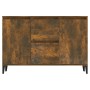 Aparador madera contrachapada color roble ahumado 104x35x70 cm de vidaXL, Aparadores - Ref: Foro24-815165, Precio: 88,11 €, D...