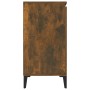 Aparador madera contrachapada color roble ahumado 104x35x70 cm de vidaXL, Aparadores - Ref: Foro24-815165, Precio: 88,11 €, D...