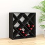 Solid black pine wood wine rack 62x25x62 cm by vidaXL, Wine and liquor cabinets - Ref: Foro24-821546, Price: 100,64 €, Discou...