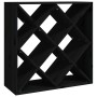 Solid black pine wood wine rack 62x25x62 cm by vidaXL, Wine and liquor cabinets - Ref: Foro24-821546, Price: 94,99 €, Discoun...