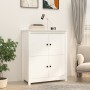 Solid white pine wood sideboard 83x41.5x100 cm by vidaXL, Sideboards - Ref: Foro24-821508, Price: 135,87 €, Discount: %