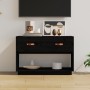 Solid black pine wood TV cabinet 90x40x60 cm by vidaXL, TV Furniture - Ref: Foro24-821526, Price: 94,95 €, Discount: %