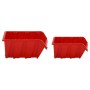 Werkstattregal-Set, 30 Einheiten, rotes und schwarzes Polypropylen, 77 x 39 cm von vidaXL, Werkzeugschränke - Ref: Foro24-152...