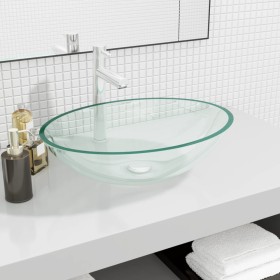 Transparent glass sink 50x37x14 cm by vidaXL, Sinks - Ref: Foro24-345237, Price: 54,99 €, Discount: %