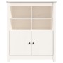 Solid white pine wood sideboard 83x41.5x100 cm by vidaXL, Sideboards - Ref: Foro24-821513, Price: 129,25 €, Discount: %