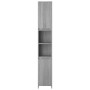 Armario de baño madera contrachapada gris Sonoma 30x30x183,5 cm de vidaXL, Muebles de baño - Ref: Foro24-815109, Precio: 79,7...