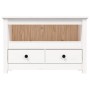 Mueble para TV de madera maciza de pino blanco 79x35x52 cm de vidaXL, Muebles TV - Ref: Foro24-821498, Precio: 94,85 €, Descu...