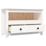 Mueble para TV de madera maciza de pino blanco 79x35x52 cm de vidaXL, Muebles TV - Ref: Foro24-821498, Precio: 94,85 €, Descu...