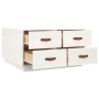 Mesa de centro de madera maciza de pino blanco 80x80x45 cm de vidaXL, Mesas de centro - Ref: Foro24-821518, Precio: 156,40 €,...