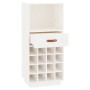 Solid white pine wood wine rack 45x34x100 cm by vidaXL, Wine and liquor cabinets - Ref: Foro24-821533, Price: 136,99 €, Disco...