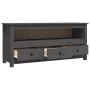 Gray pine solid wood TV cabinet 114x35x52 cm by vidaXL, TV Furniture - Ref: Foro24-821504, Price: 113,26 €, Discount: %