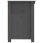 Mueble de TV de madera maciza de pino gris 114x35x52 cm de vidaXL, Muebles TV - Ref: Foro24-821504, Precio: 113,26 €, Descuen...