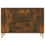 Smoked oak engineered wood sideboard 101x35x70 cm by vidaXL, Sideboards - Ref: Foro24-815162, Price: 81,99 €, Discount: %