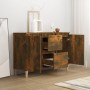 Smoked oak engineered wood sideboard 101x35x70 cm by vidaXL, Sideboards - Ref: Foro24-815162, Price: 81,99 €, Discount: %