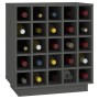 Botellero de madera maciza de pino gris 55,5x34x61 cm de vidaXL, Armarios para vino y licores - Ref: Foro24-821529, Precio: 1...