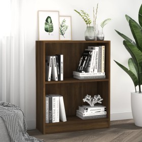 Brown oak plywood shelf 60x24x74.5 cm by vidaXL, Bookcases and shelves - Ref: Foro24-815086, Price: 35,48 €, Discount: %