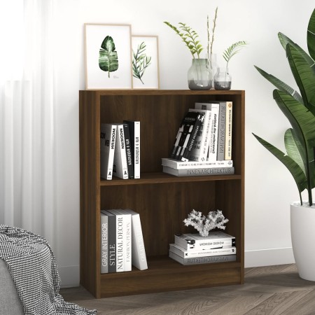 Brown oak plywood shelf 60x24x74.5 cm by vidaXL, Bookcases and shelves - Ref: Foro24-815086, Price: 36,19 €, Discount: %