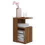 Side table made of brown oak plywood, measuring 36x30x56 cm. by vidaXL, Side tables - Ref: Foro24-815191, Price: 35,63 €, Dis...