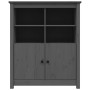 Solid gray pine wood sideboard 83x41.5x100 cm by vidaXL, Sideboards - Ref: Foro24-821514, Price: 148,79 €, Discount: %