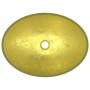 Golden glass sink 50x37x14 cm by vidaXL, Sinks - Ref: Foro24-345261, Price: 60,10 €, Discount: %