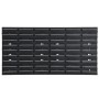 Set of 35 red and black polypropylene workshop shelves, 77x39 cm. by vidaXL, Tool cabinets - Ref: Foro24-152205, Price: 34,17...