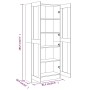 Regal aus geräuchertem Eichensperrholz, 82,5 x 30,5 x 185,5 cm von vidaXL, Bücherregale und Regale - Ref: Foro24-815114, Prei...