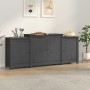 Sideboard aus massivem grauem Kiefernholz, 164 x 37 x 68 cm von vidaXL, Sideboards - Ref: Foro24-821494, Preis: 200,99 €, Rab...