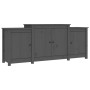 Sideboard aus massivem grauem Kiefernholz, 164 x 37 x 68 cm von vidaXL, Sideboards - Ref: Foro24-821494, Preis: 200,99 €, Rab...