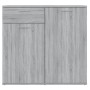 Sonoma gray plywood sideboard 80x36x75 cm by vidaXL, Sideboards - Ref: Foro24-815490, Price: 79,69 €, Discount: %